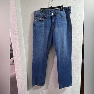 NWT True Religion Ricky Relaxed Straight Jeans – Medium Wash – Men’s Size 36x34